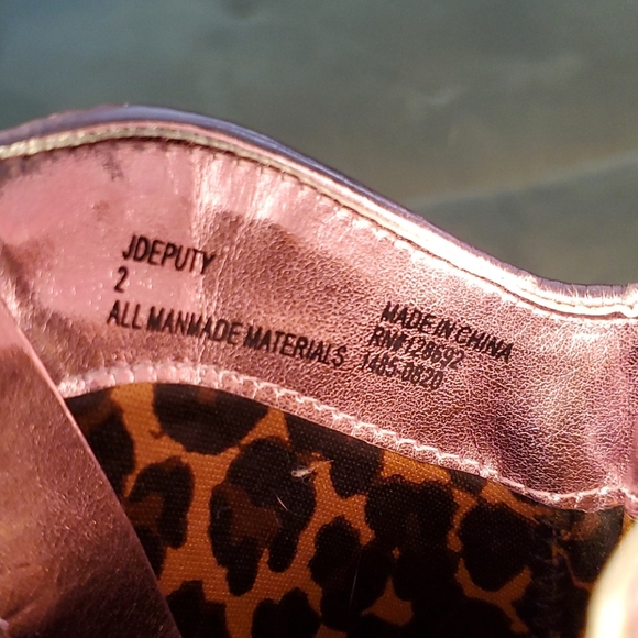 Metallic Pink Kids Cowgirl Boots Size 2 "Deputy" - Picture 11 of 13